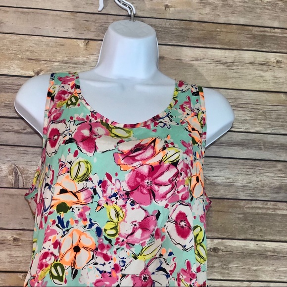 Foreign Exchange Mint floral cut-out back blouse - Picture 5 of 8